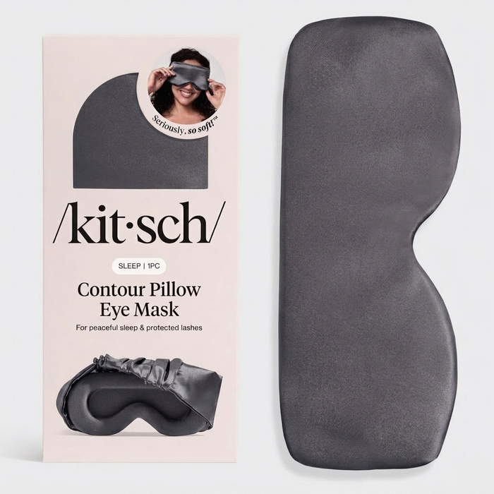 Konturierte Kissen-Schlafmaske in Anthrazit