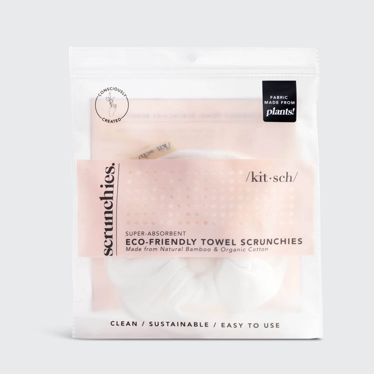 Towel Scrunchie 2 Pack - Eco White