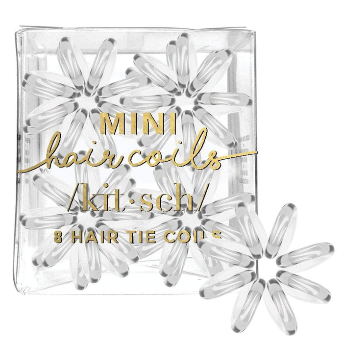 8 Pack Mini Hair Coils - Transparent Hair Accessories KITSCH 